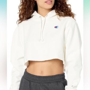 Champion Women's Cropped Pullover Hoodie size small